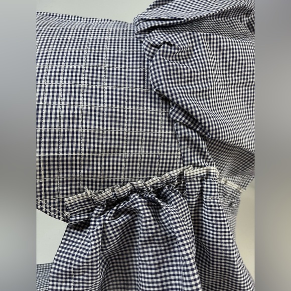 Vintage / Handmade BLUE/WHITE
CHECK Prairie SUNBONNET Pioneer
COSTUME Sun Hat - Picture 8 of 10